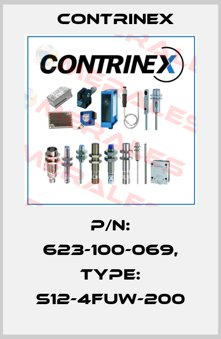 p/n: 623-100-069, Type: S12-4FUW-200 Contrinex