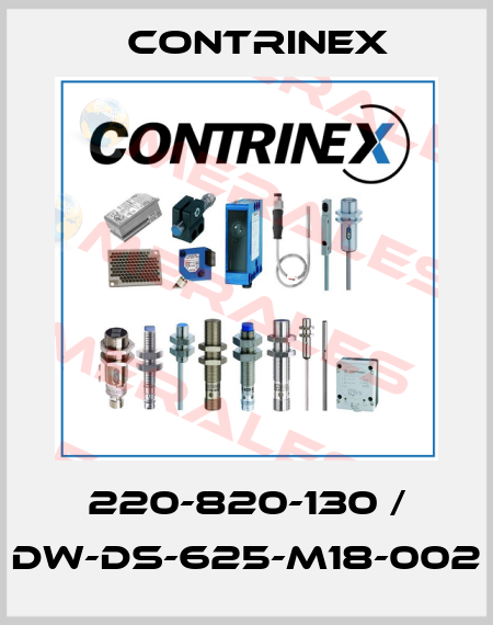 220-820-130 / DW-DS-625-M18-002 Contrinex