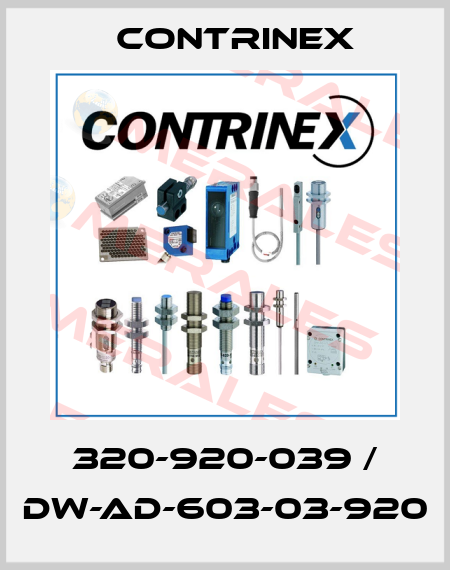 320-920-039 / DW-AD-603-03-920 Contrinex