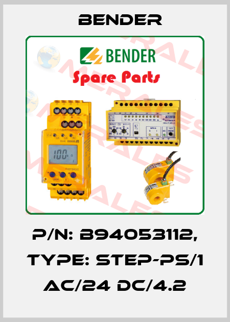 p/n: B94053112, Type: STEP-PS/1 AC/24 DC/4.2 Bender