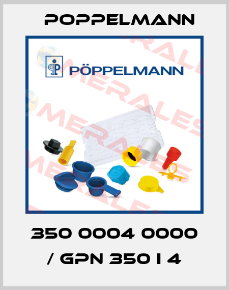 350 0004 0000 / GPN 350 I 4 Poppelmann