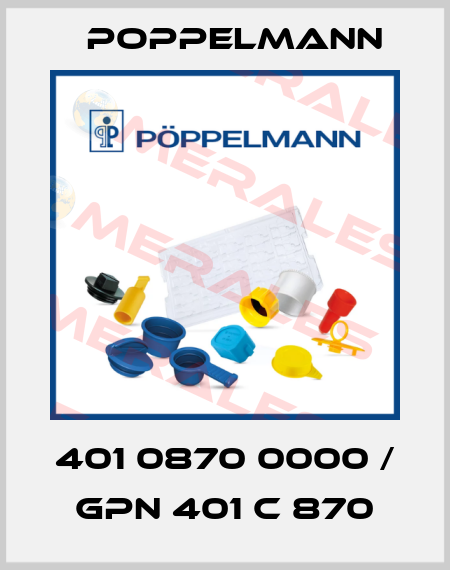 401 0870 0000 / GPN 401 C 870 Poppelmann