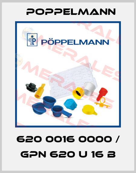 620 0016 0000 / GPN 620 U 16 B Poppelmann