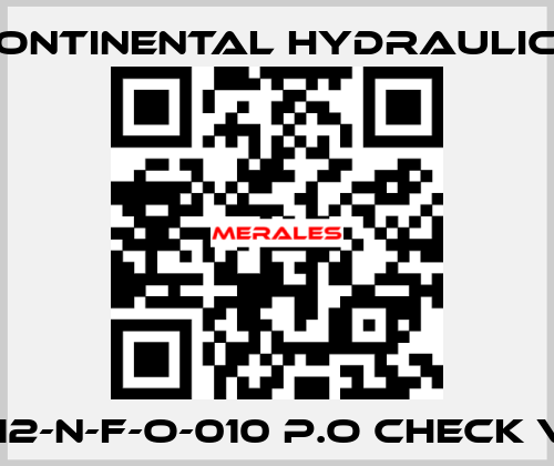 POC1-12-N-F-O-010 P.O CHECK VALVE Continental Hydraulics