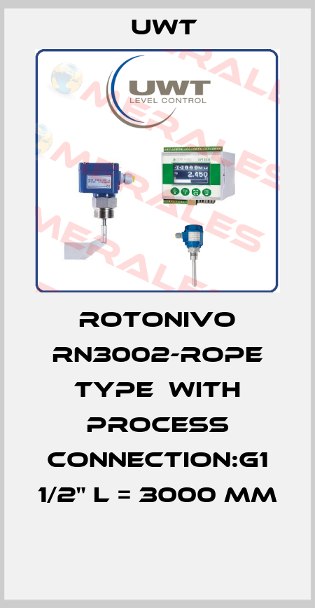 ROTONIVO RN3002-ROPE TYPE  WITH PROCESS CONNECTION:G1 1/2" L = 3000 MM  Uwt