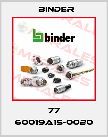77 60019A15-0020 Binder