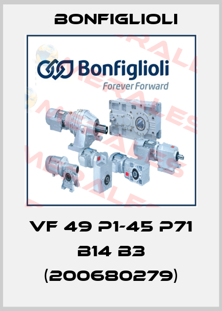 VF 49 P1-45 P71 B14 B3 (200680279) Bonfiglioli