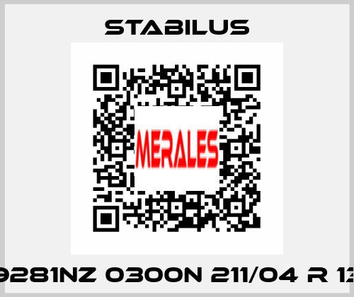 9281NZ 0300N 211/04 R 13 Stabilus