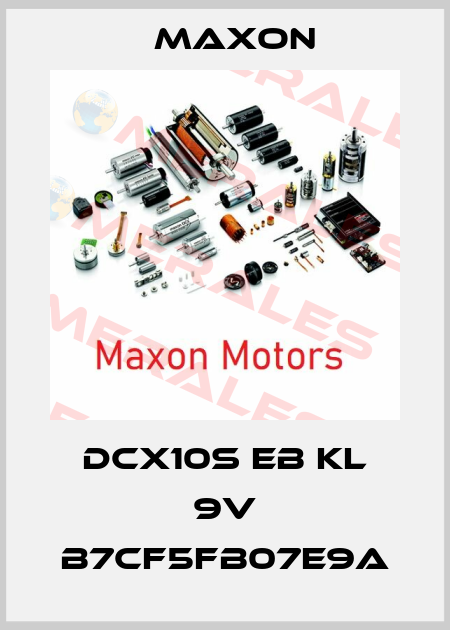 DCX10S EB KL 9V B7CF5FB07E9A Maxon