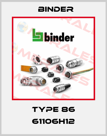 TYPE 86 61106H12 Binder
