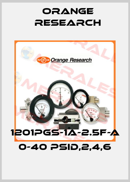 1201PGS-1A-2.5F-A 0-40 PSID,2,4,6 Orange Research