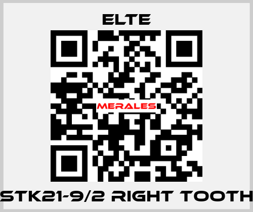 STK21-9/2 right tooth Elte
