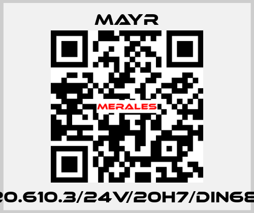 6/820.610.3/24V/20H7/DIN6885-1 Mayr
