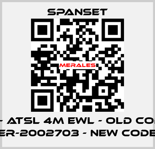 ER- ATSL 4m EWL - old code; ER-2002703 - new code SpanSet