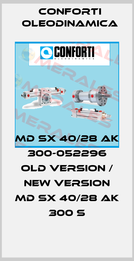MD SX 40/28 AK 300-052296 old version / new version MD SX 40/28 AK 300 S Conforti Oleodinamica