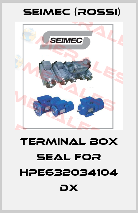 Terminal box seal for HPE632034104 DX Seimec (Rossi)