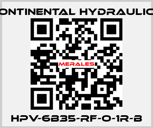 HPV-6B35-RF-O-1R-B Continental Hydraulics