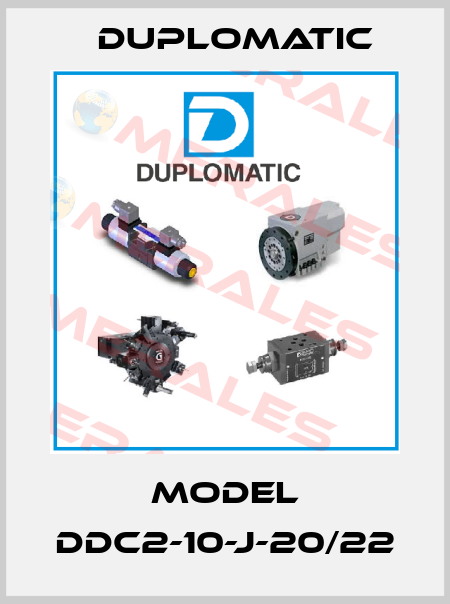 Model DDC2-10-J-20/22 Duplomatic
