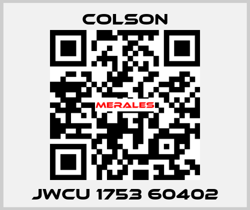 JWCU 1753 60402 Colson