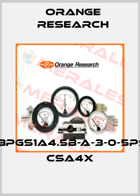 1203PGS1A4.5B-A-3-0-5PSID/ CSA4X Orange Research