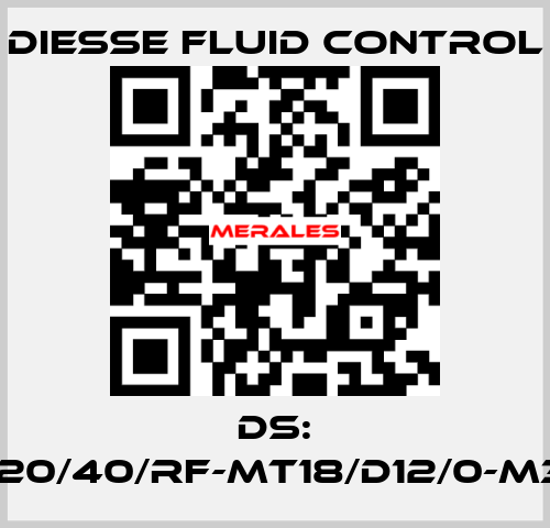 DS: LG-RBR15-20/40/RF-MT18/D12/0-M340-CS/CS DIESSE Fluid Control
