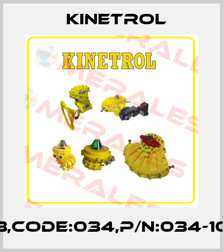 03,CODE:034,P/N:034-100 Kinetrol