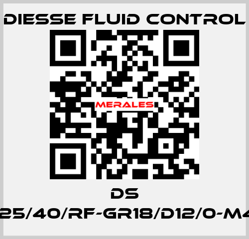 DS LG-RBR17-25/40/RF-GR18/D12/0-M420-CS/CS DIESSE Fluid Control