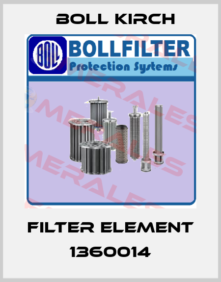 filter element 1360014 Boll Kirch
