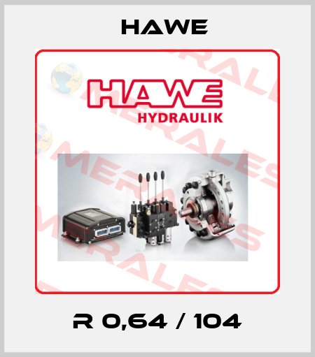 R 0,64 / 104 Hawe