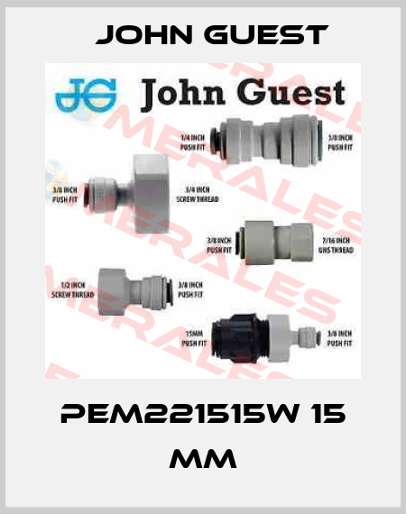 PEM221515W 15 mm John Guest