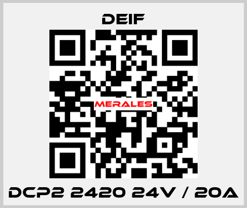 DCP2 2420 24V / 20A Deif