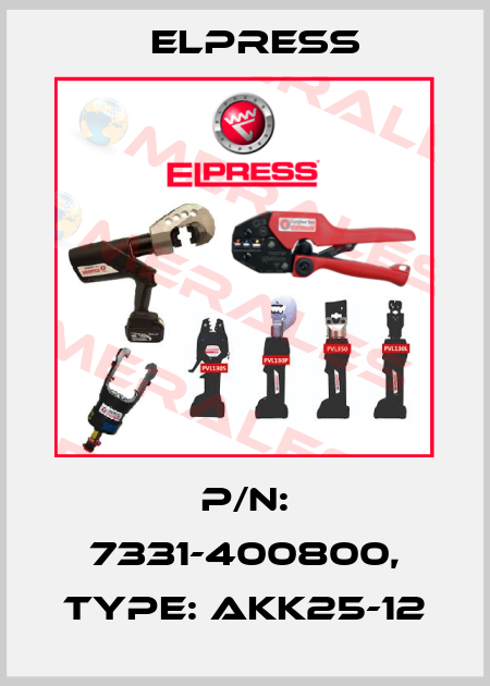 p/n: 7331-400800, Type: AKK25-12 Elpress