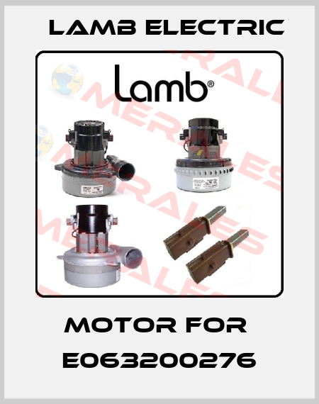 Motor for  E063200276 Lamb Electric