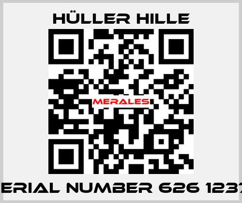 SERIAL NUMBER 626 1237  Hüller Hille