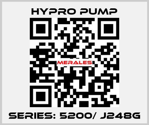 Series: 5200/ J248G Hypro Pump