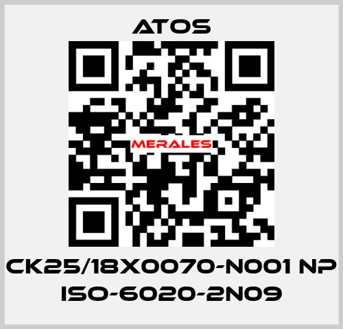 CK25/18X0070-N001 NP ISO-6020-2N09 Atos
