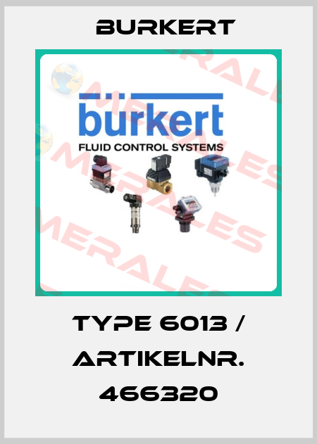 Type 6013 / Artikelnr. 466320 Burkert