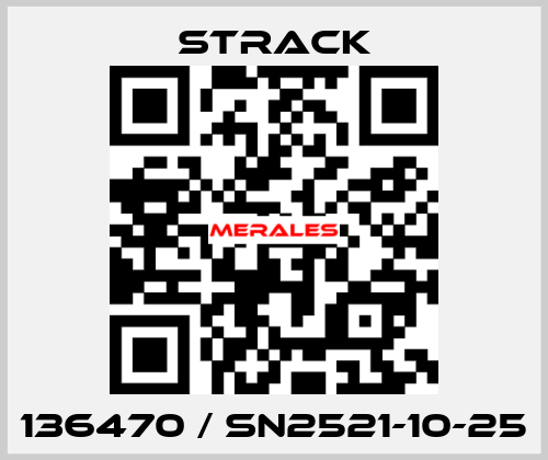 136470 / SN2521-10-25 Strack