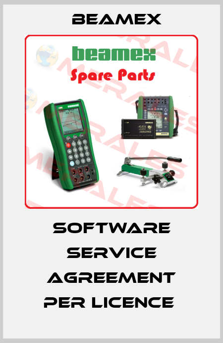 SOFTWARE SERVICE AGREEMENT PER LICENCE  Beamex