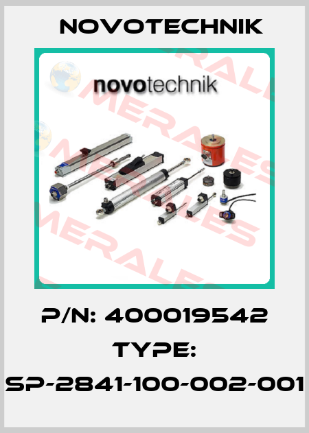 P/N: 400019542 Type: SP-2841-100-002-001 Novotechnik