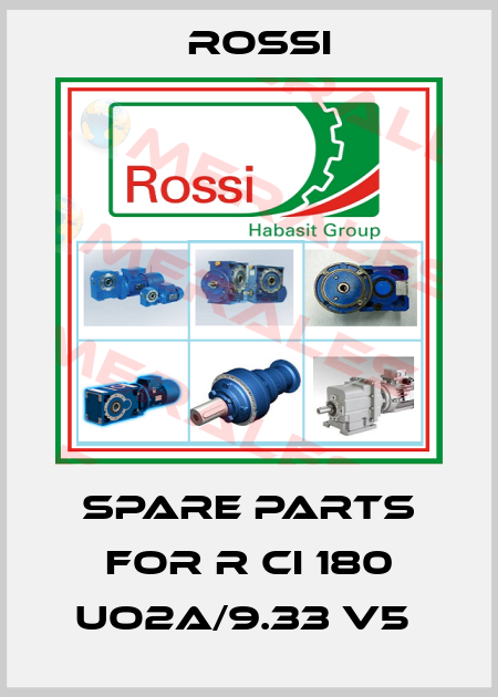SPARE PARTS FOR R CI 180 UO2A/9.33 V5  Rossi