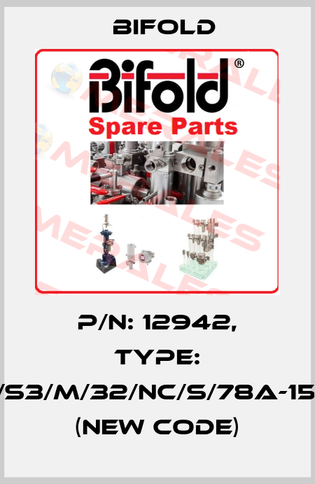 P/N: 12942, Type: FP01/S3/M/32/NC/S/78A-155/ML (new code) Bifold
