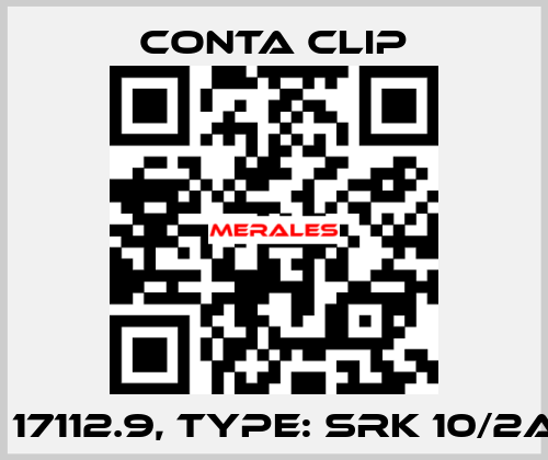 P/N: 17112.9, Type: SRK 10/2A RD Conta Clip