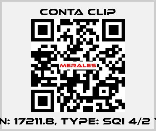 P/N: 17211.8, Type: SQI 4/2 YE Conta Clip