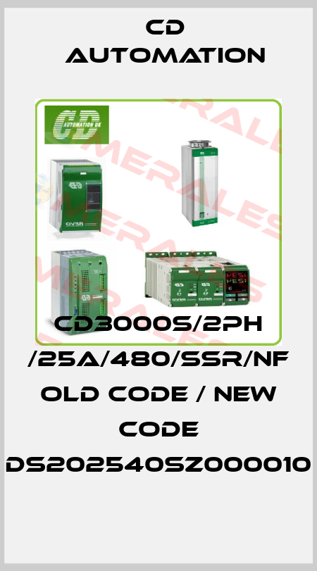 CD3000S/2PH /25A/480/SSR/NF old code / new code DS202540SZ000010 CD AUTOMATION