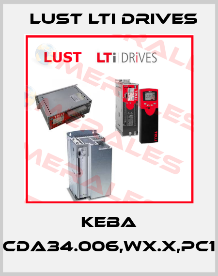 KEBA CDA34.006,Wx.x,PC1 LUST LTI Drives