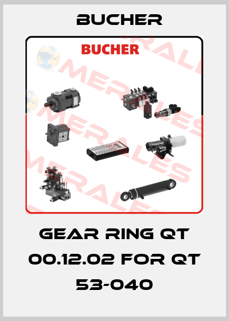 gear ring QT 00.12.02 for QT 53-040 Bucher
