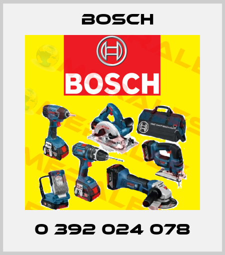 0 392 024 078 Bosch