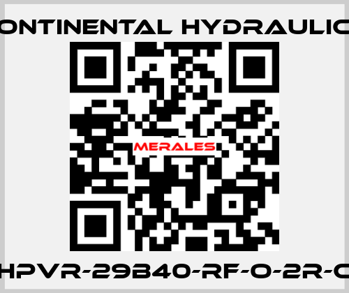 HPVR-29B40-RF-O-2R-C Continental Hydraulics