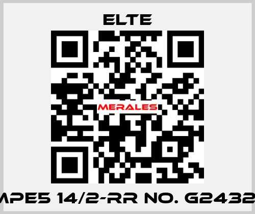 TMPE5 14/2-RR NO. G24328  Elte
